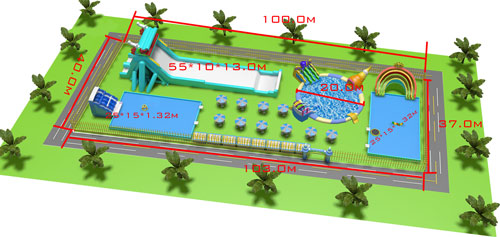 大型充气水上乐园(图2)